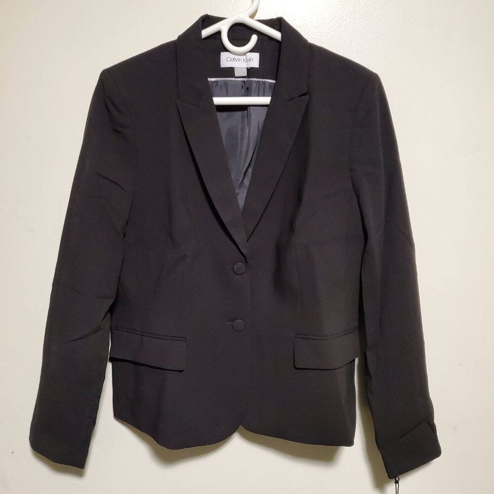 Calvin Klein Women's Two Button Lux Blazer | 14 | NWT